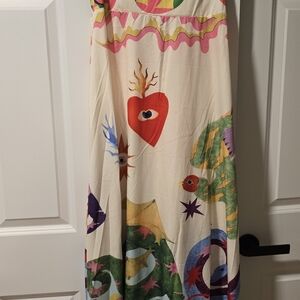 Maxi Dress with Bold Mod Graphic Print